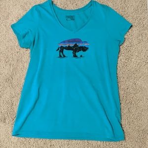 Patagonia buffalo vneck t shirt